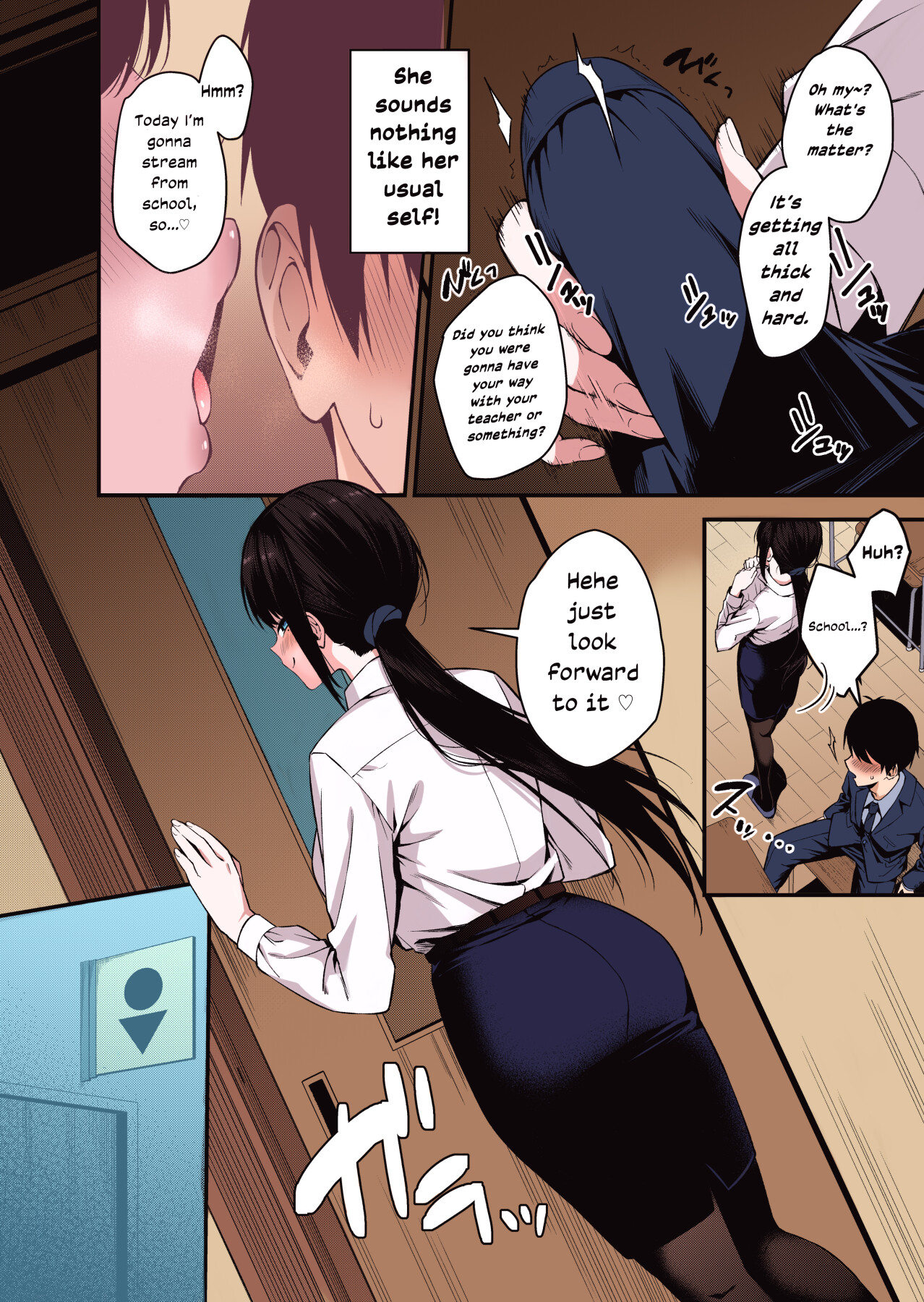 Hentai Manga Comic-My Teacher is the Girl Behind the Slutty Lewd Streamer (Color)-Read-9